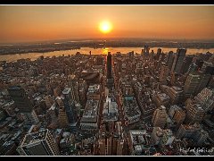 Empire state sunset  Sunset from the Empire State : new york